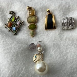 Pendants and Slide for Necklaces or Chokers